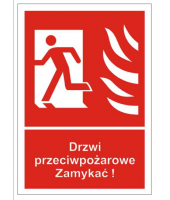 Drzwi przeciwpożarowe, Zamykać!