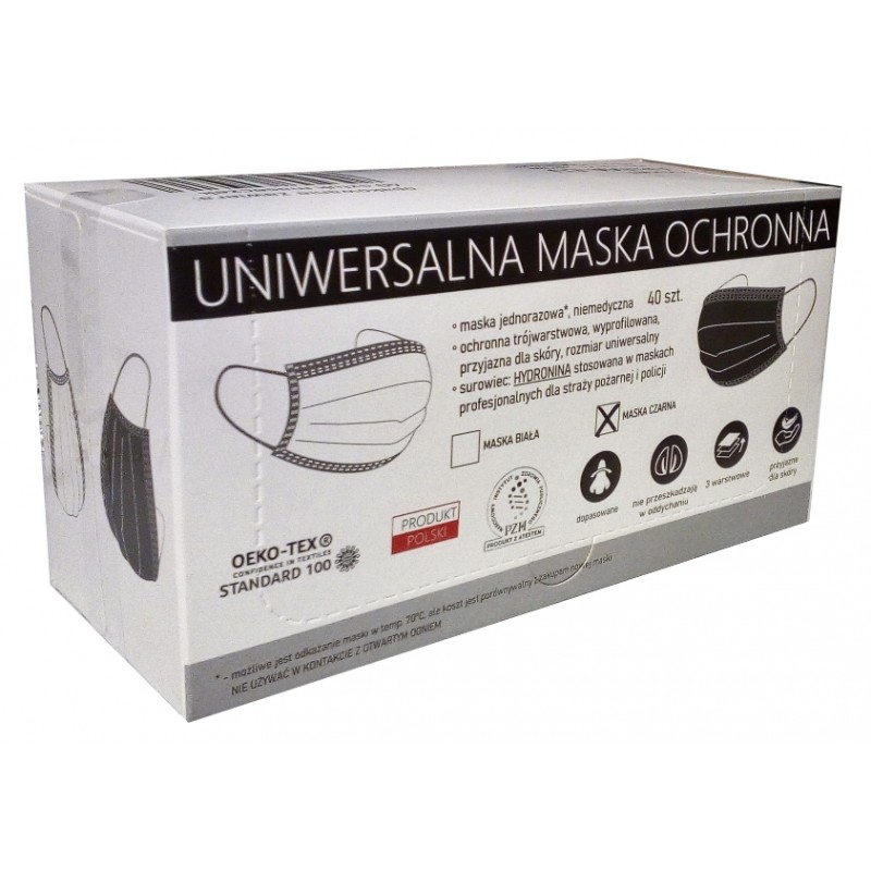 Maska maseczka ochronna 3 warstwowa hydroina