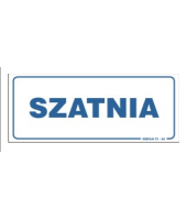 Tablica informacyjna 25x10 |Szatnia