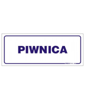 Tablica informacyjna 25x10 |Piwnica