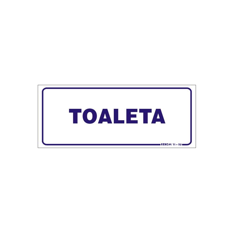 Tablica informacyjna 25x10 |Toaleta