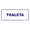 Tablica informacyjna 25x10 |Toaleta