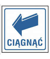 Tablica informacyjna PCV 10x10 |Ciągnąć