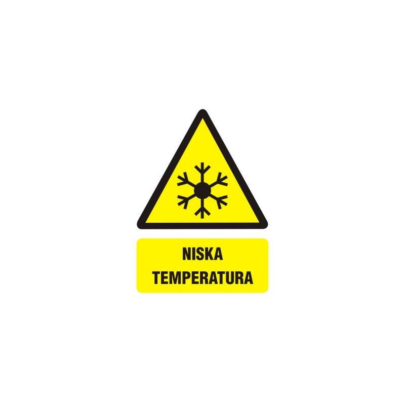 Naklejka 5x7 cm | NISKA TEMPERATURA